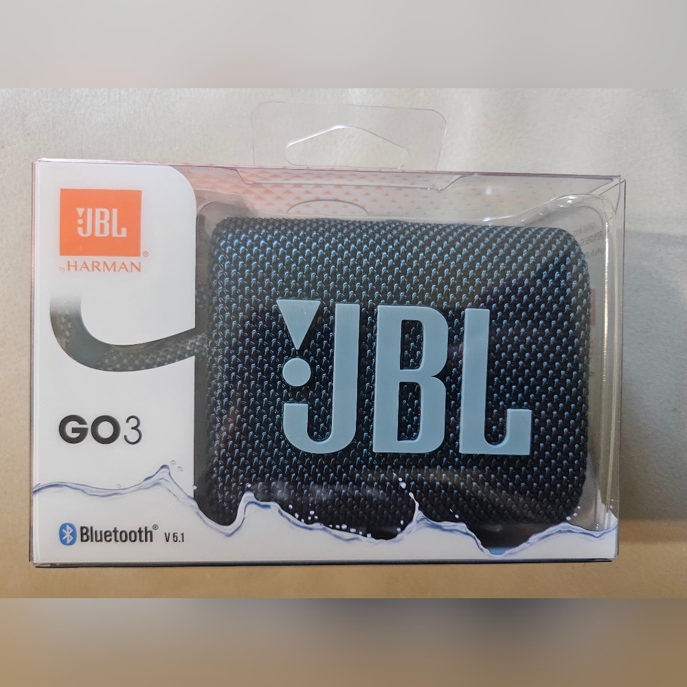 💙☘️JBL by Harman Go 3 Portable Bluetooth Wireless Speaker, Waterproof🐓🐠‎